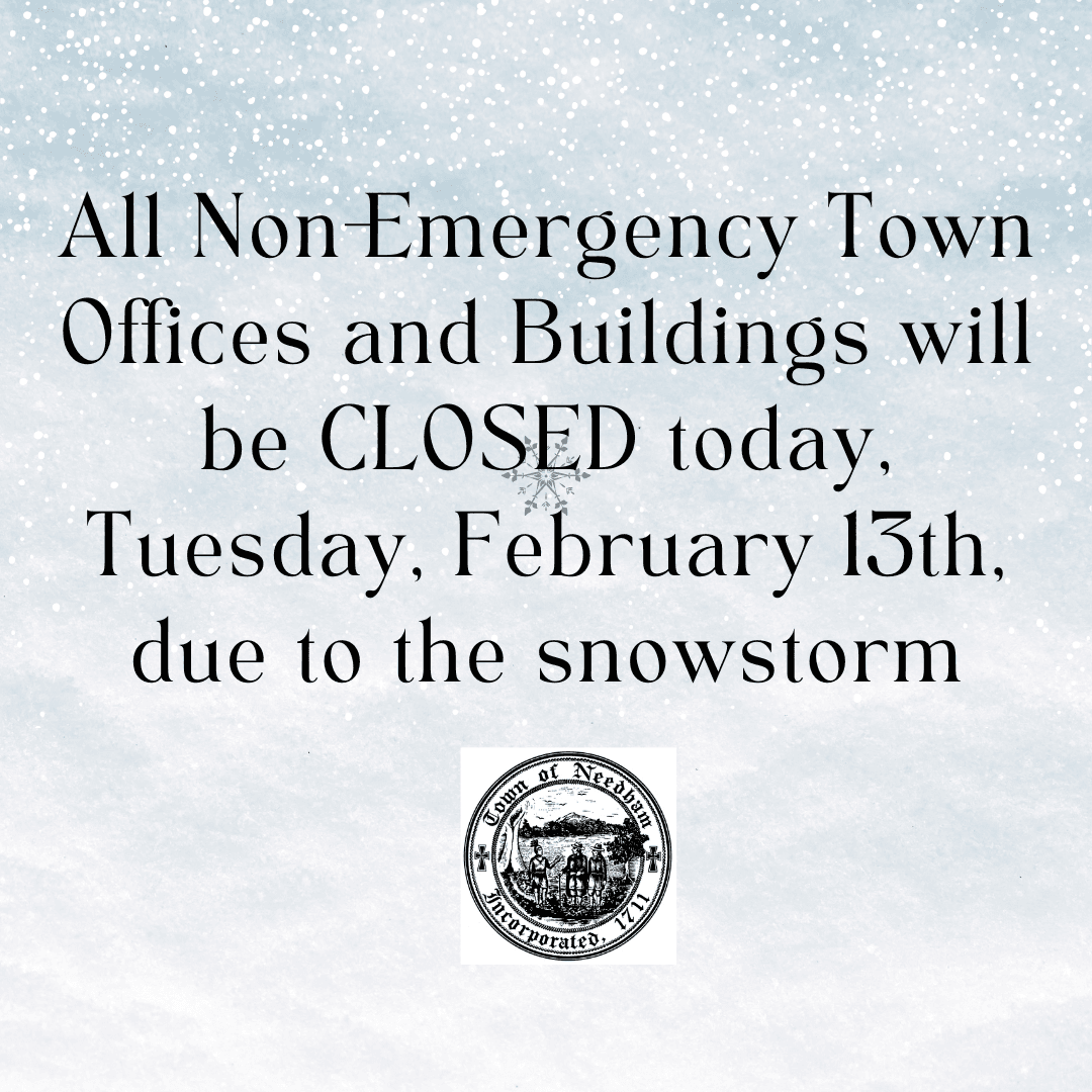 Town Offices Closed Due to Snowstorm