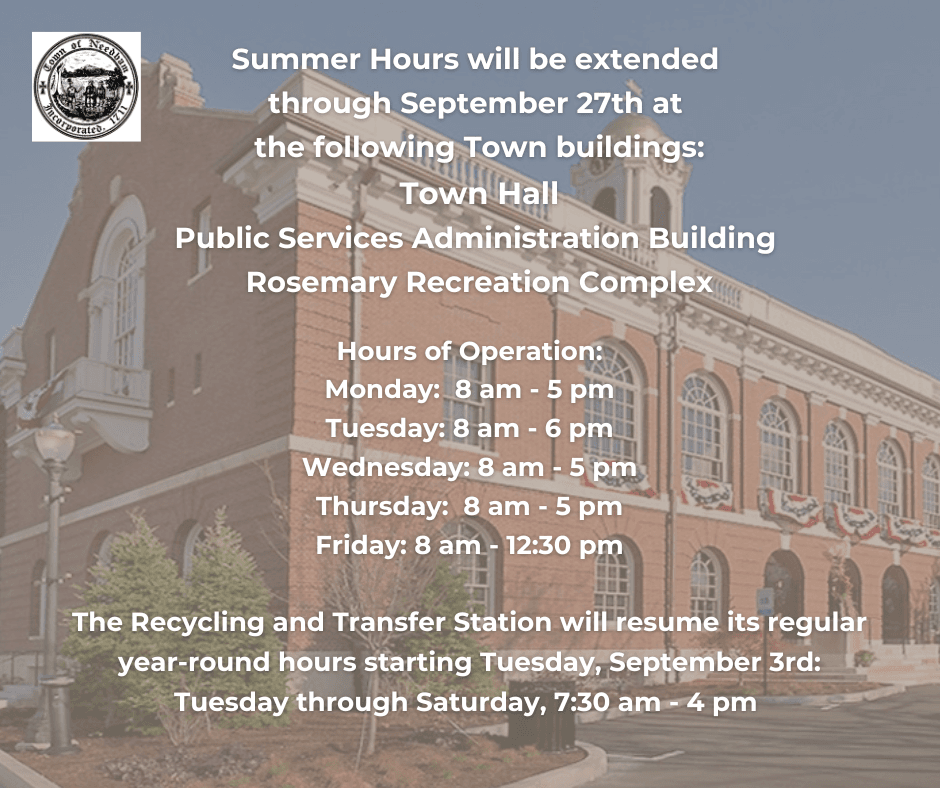 Summer Hours Extended 2024