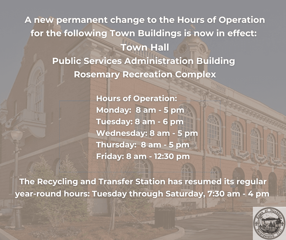 Permanent Change to Hours of Operation