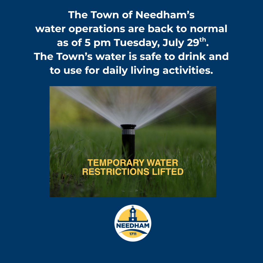July 29 2025 water restrictions lifted