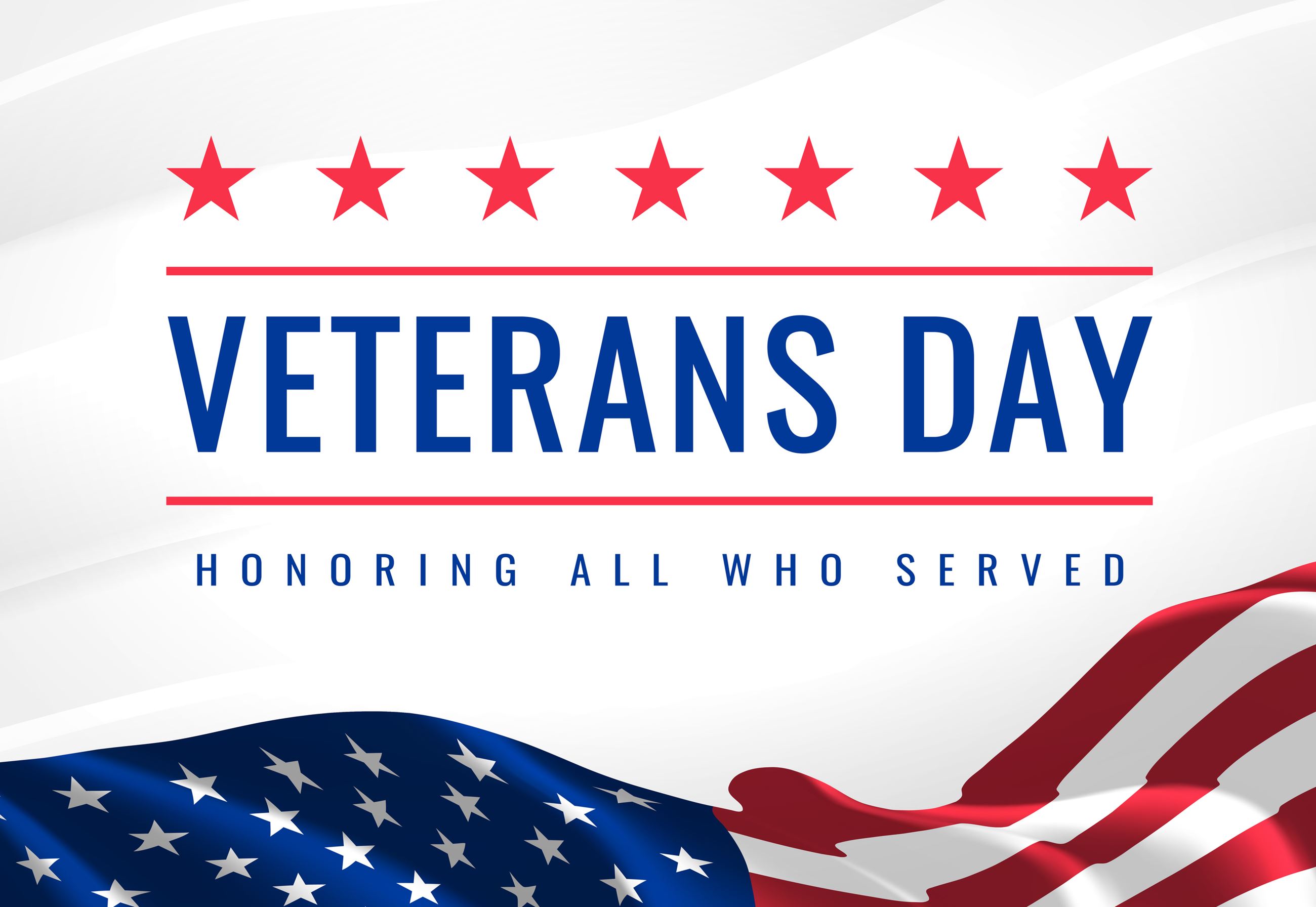 An American Flag with the words 